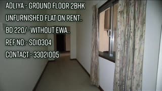 Adliya:-2Bhk Groundfloor Flat on Rent.