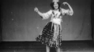 Turkish Dance, Ella Lola (1898 Original Black & White Film)