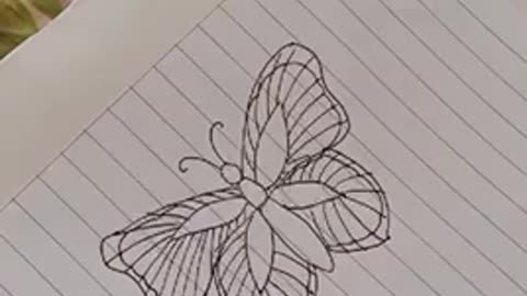 Easy drawing - Butterfly