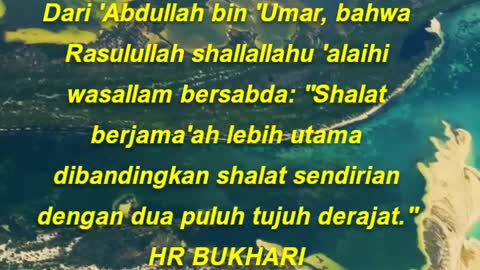 Dari 'Abdullah bin 'Umar, bahwa Rasulullah shallallahu 'alaihi wasallam bersabda