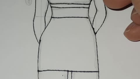 if Phineas Was A girl Inspired Fashion Illustration Line Drawing