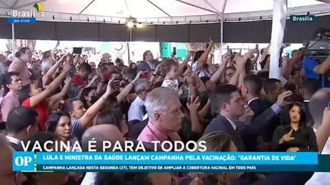 Oggi Lula ha lanciato una campagna Covid vaxx 2023