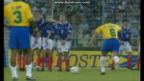 Greatest Free Kick Of All Time By Roberto Carlos