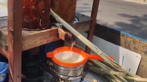 sugarcane juice street foods in india