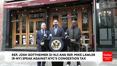 Mike Lawler And Josh Gottheimer Join Small Businesses To Speak Against NYC's Congestion Charge