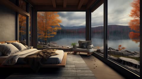 Cabin Rain - Fall Ambience With Real Relaxing Rain Sounds For Sleeping And Relaxation