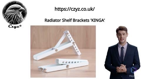 'Kinga' radiator shelf brackets from Czyz®