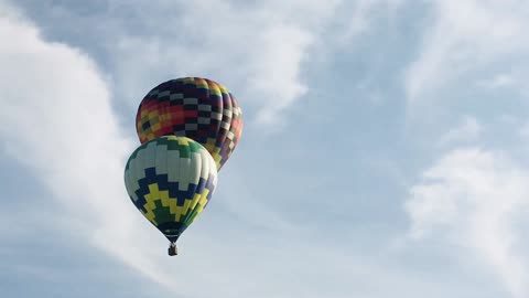 Beautiful Hot Air Balloons Taking Off Into the Sky