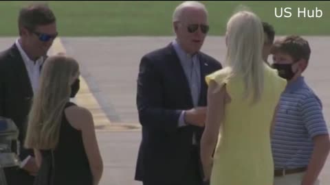 Air Force One Landing in Cincinnati, Ohio For President Biden's CNN Town Hall with Don Lemon.