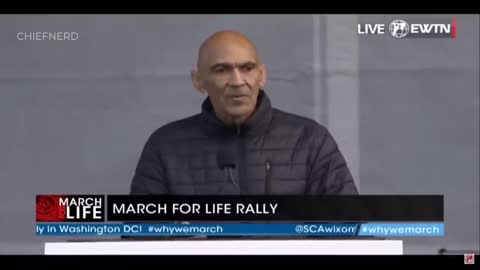 Fmr. NFL Coach Tony Dungy Calls Out the Left at the March for Life Rally