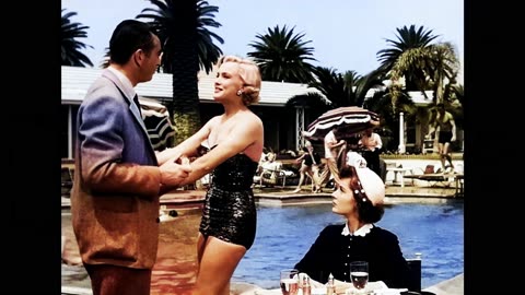 Marilyn Monroe 1951 Let's Make It Legal scene 1 remastered 4k colorized