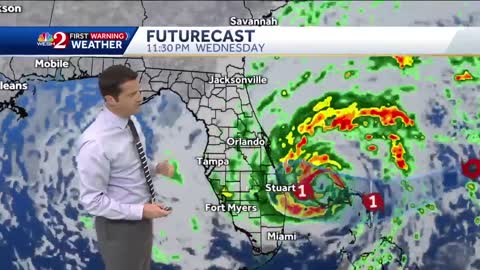 17Tracking Tropical Storm Nicole 5 p.m. Tuesday