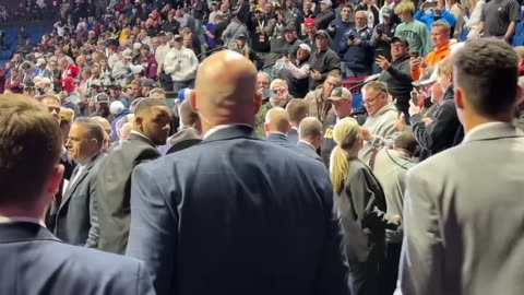 HUGE: Trump Gets A Standing Ovation While Attending College Wrestling Match