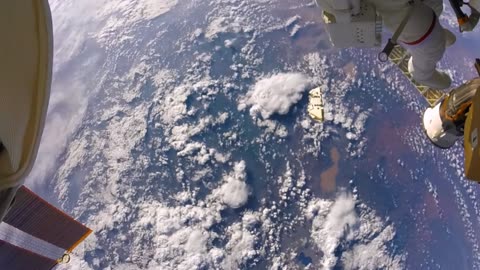 Astronauts accidentally lose shield in space