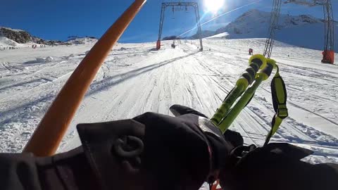 Stubaier Gletscher Skifahren Vorsaison 2022