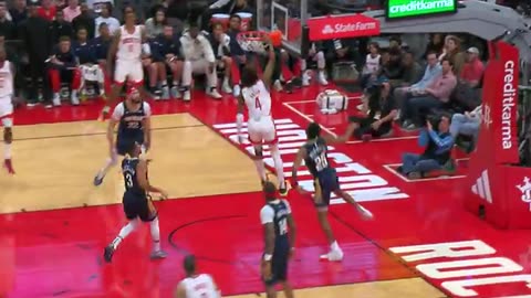NBA - Jalen Green flashes the handle and elevates with AUTHORITY 😤 Rockets-Pelicans