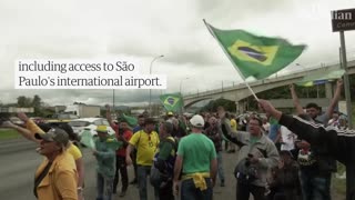 Brazil_ Bolsonaro supporters block roads in protest against election defeat