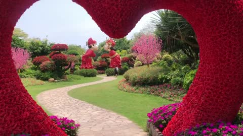 Beautiful scenery of the sea of flowers