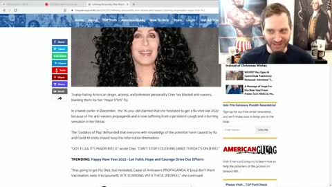 CHER BLAMES ANTIVAXERS FOR GETTING SICK AFTER TAKING FOUR BOOSTERS