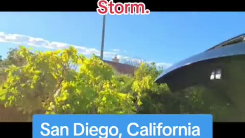 A Strange 5G cloud was spotted in San Diego yesterday where Hurricane Hilary is