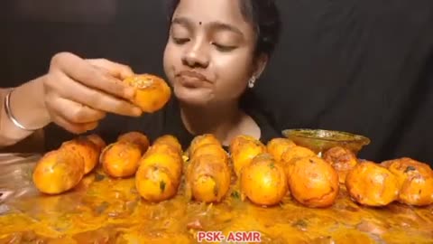 ASMR EATING 50 BOILED MASALA EGG CHALENGE