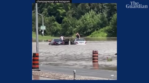 Record rainfall hits parts of Toronto