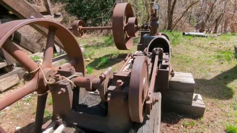 California Gold Rush Stamp Mill Operation- Forest City, CA.