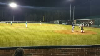 Kyle Kirkland CHS Varsity Scrimmage vs Catawba Ridge 1st bat & run