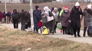 'We are really scared': Ukrainians flee war at home