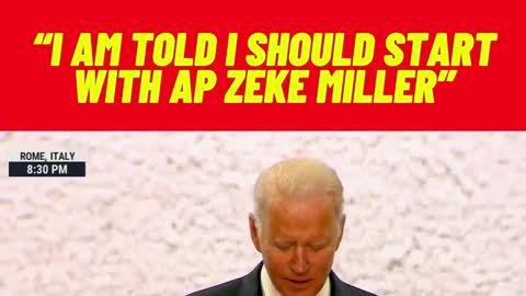 Biden Following Directions From Someone
