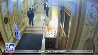 Not only Josh Hawley, but many other lawmakers ran through a Capitol hallway on Jan. 6, unedited footage shows