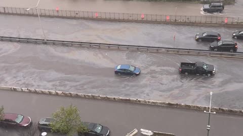 Flooding in Lower East Side Caused by Hurricane Ophelia