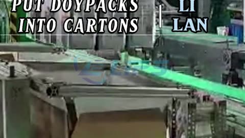 Robot carton packer for doypack #doypack#carton#packaging#packer#foryou