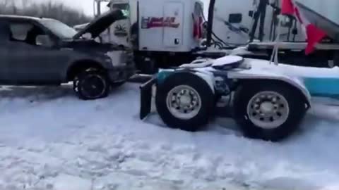 CANADIAN TRUCKERS GO TO IMPOUND