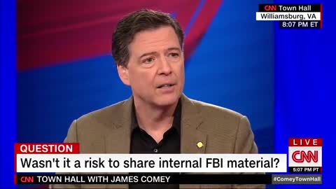 Watching Comey deny he wasn't a leaker in this video is TRAGIC!