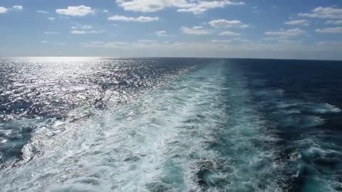 Ocean view from Caribbean Princess cruise