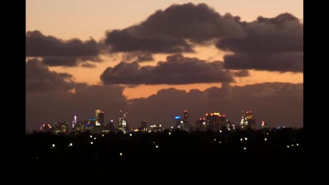 Melbourne AU city night time lapse