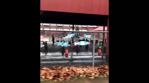 Kindergarten kids forced to eat lunch outside in the cold at Capitol Hill Elementary School