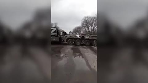 Another Russian Convoy Destroyed by Ukrainian Soldiers