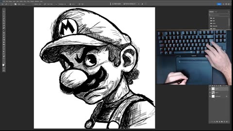 Drawing Mario - Time-Lapse