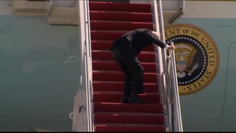 Biden Trips Down the Stairs