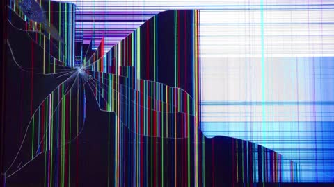 Broken Tv screen