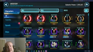 Star Wars Galaxy of Heroes Original F2P account update 6