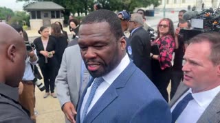 Rapper 50 Cent asked who black voters will vote for, stuns reporter SILENT