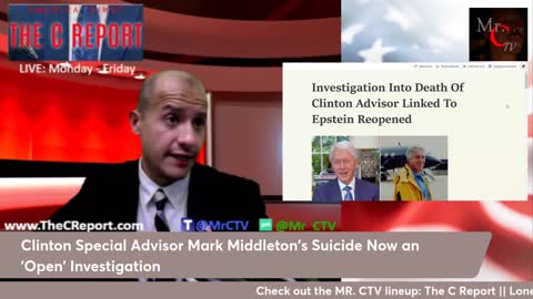 Clinton Associate, Mark Middleton's Suicide Case Now Open Investigation