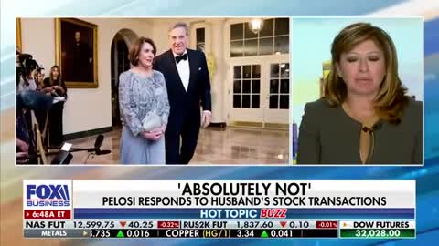 Pelosi flees podium after answering question about husband's stock transactions