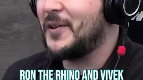 Ron the rhino and Vivek the snake