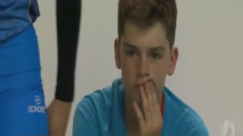 FUNNY (BALL BOY CAUGHT STARING )