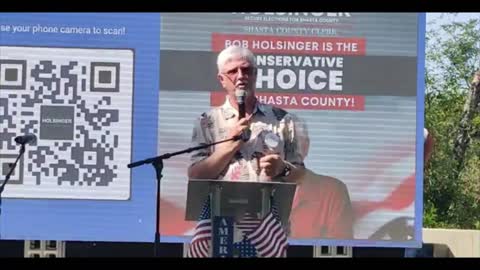 Bob Holsinger at The Rally on the River