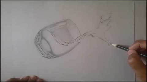 Sketch water glass